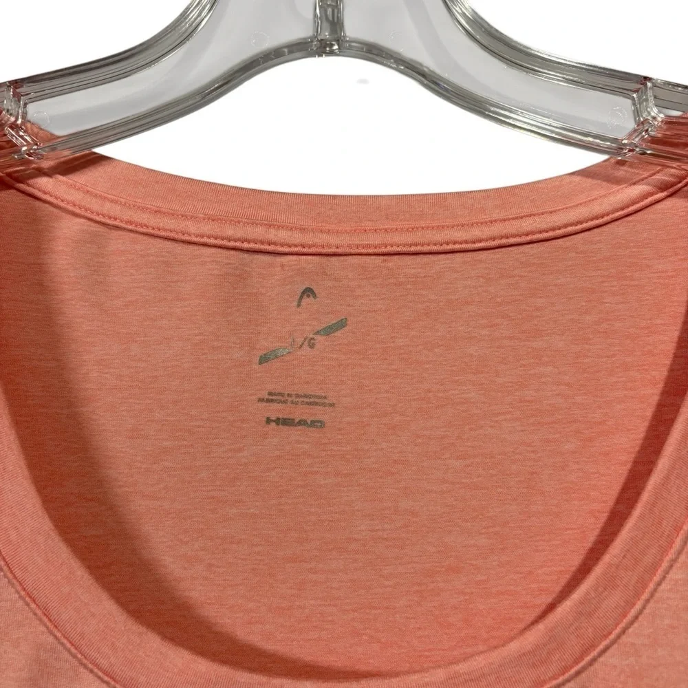 HEAD, Active Short Sleeved Tee Women's, Large, Peach 🏃‍♀️‍➡️ - Picture 5 of 8